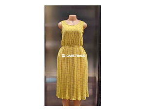SLEEVELESS YELLOW DRESS