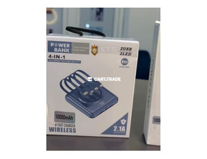 10000mAh Flash Charging Power Bank with 4-in-1 Built-in Cables - 2