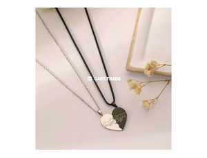 Matching Heart Pendant Necklaces – Symbol of Connection and Love - 2