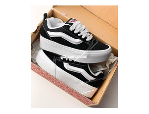 Iconic Black & White Vans Sneakers - 4