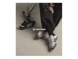 Adidas Originals White Sneakers with Black Stripes - 2