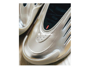 Futuristic Silver & Black Sneakers - 2