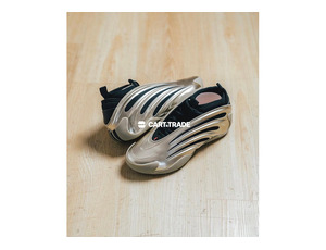 Futuristic Silver & Black Sneakers - 3